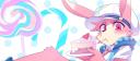 Discovery splash banner for BoyKisser Bakery ૮ ˶ᵔ ᵕ ᵔ˶ ა *✧ ☄*. | Furry • Art • VRChat • Commissions • Femboy • Boykisser Discord server