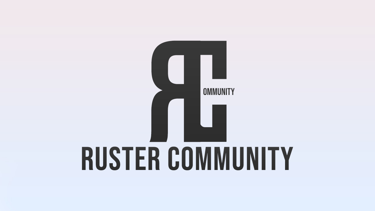 Discovery splash banner for RUSTER community Discord server