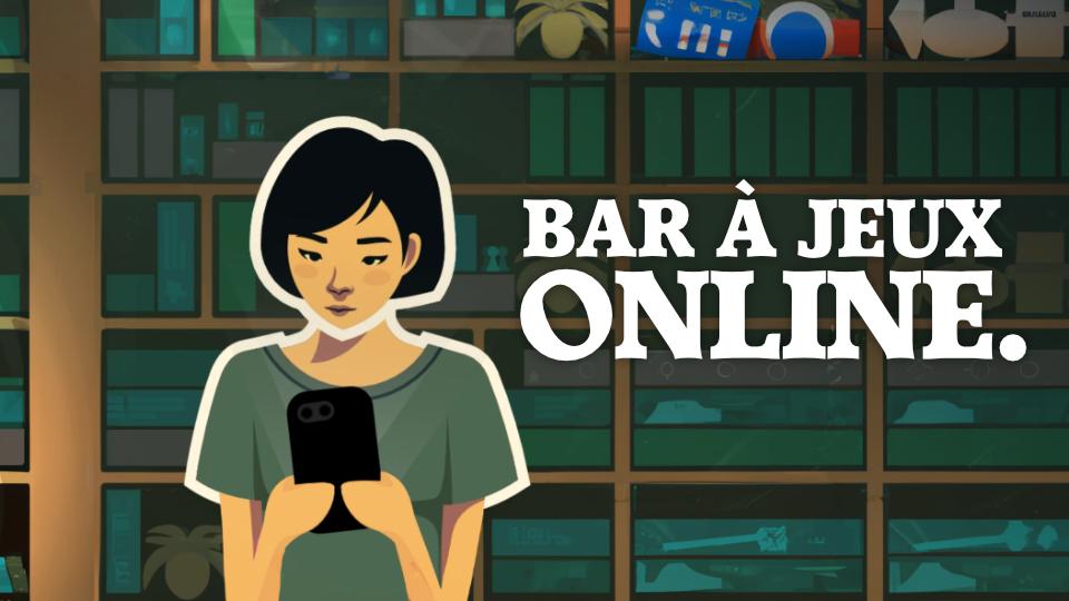 Discovery splash banner for Bar à Jeux Online. Discord server