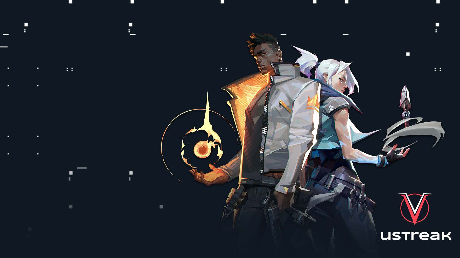 Discovery splash banner for Valorant India | Ustreak Discord server