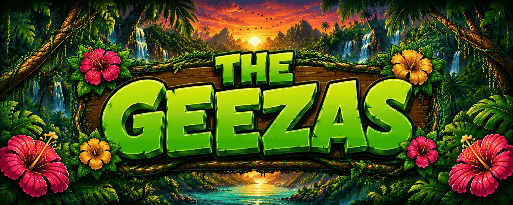 Discovery splash banner for The Geezas Discord server