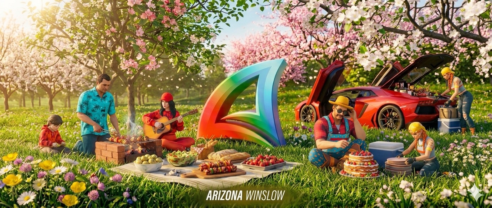 Discovery splash banner for 🌸 Arizona RP | Winslow Discord server