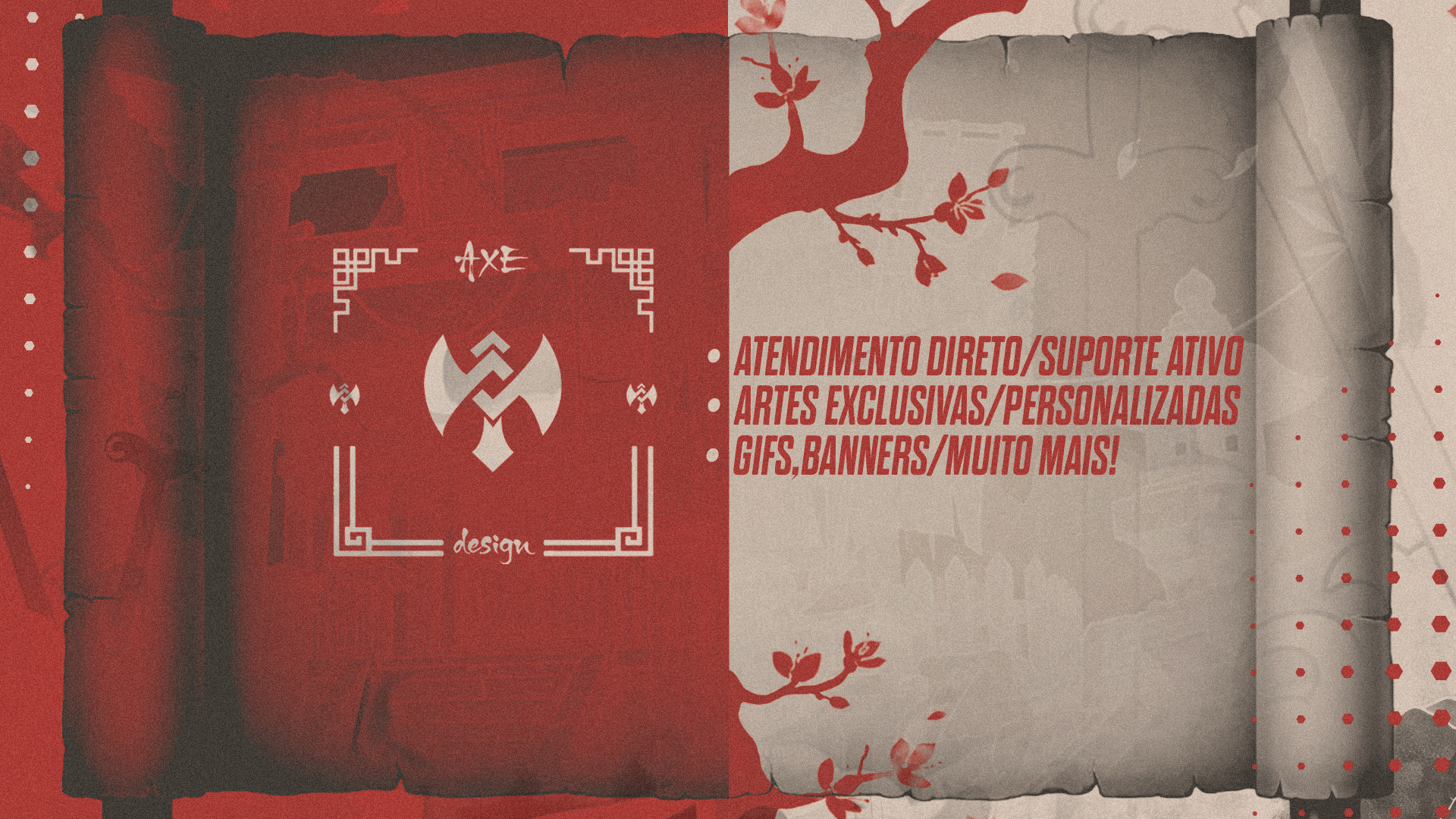 Discovery splash banner for 🪓 Axe Design © #4k400⛩🇧🇷 Discord server
