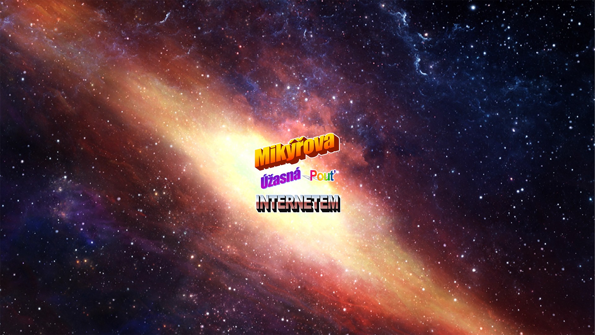 Discovery splash banner for Úžasná pouť internetem Discord server