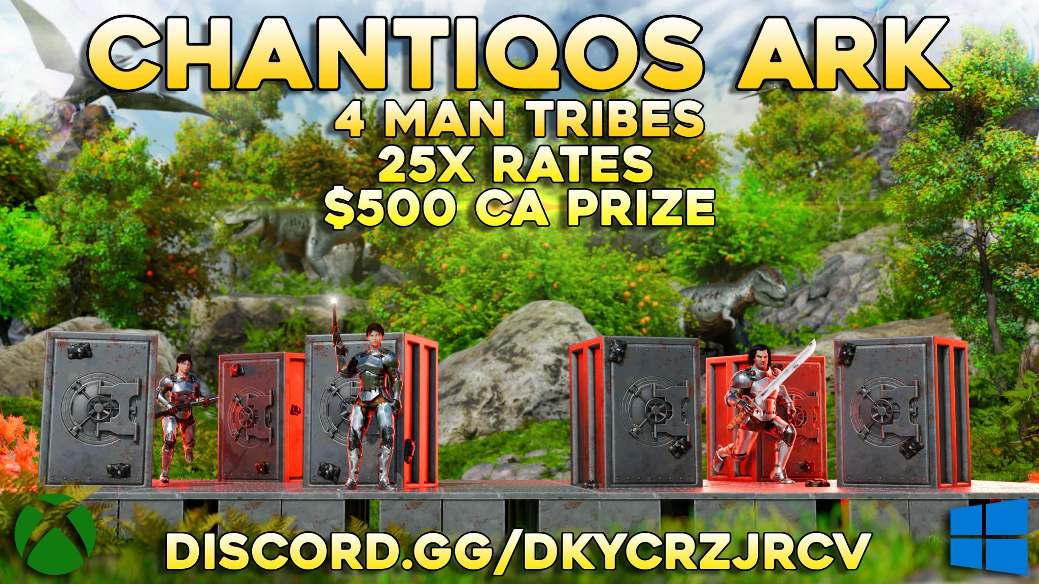 Discovery splash banner for Chantiqo 4 Man | XWIN10 | ASE | WIPES JUNE 7TH | 500$ Ca Prize Discord server
