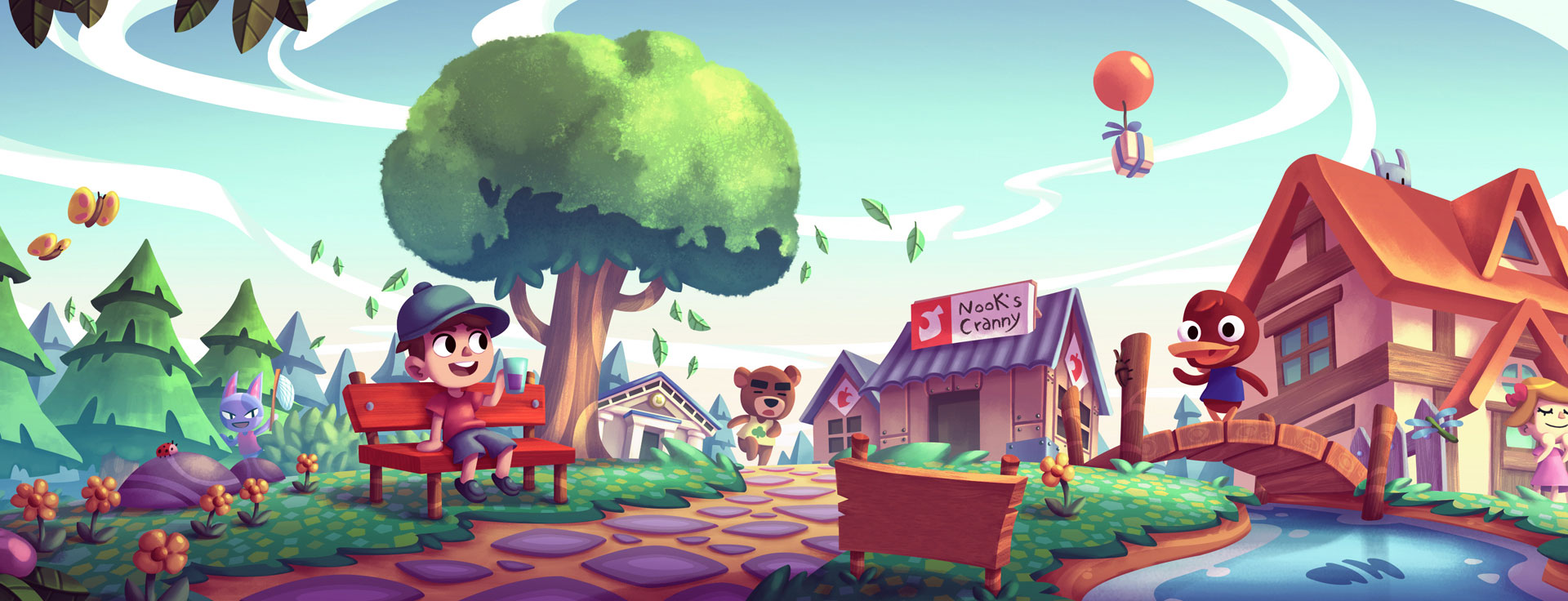 Discovery splash banner for Animal Crossing Portal Discord server