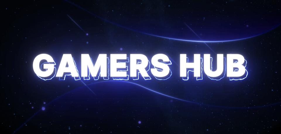Discovery splash banner for Gamers Hub Discord server