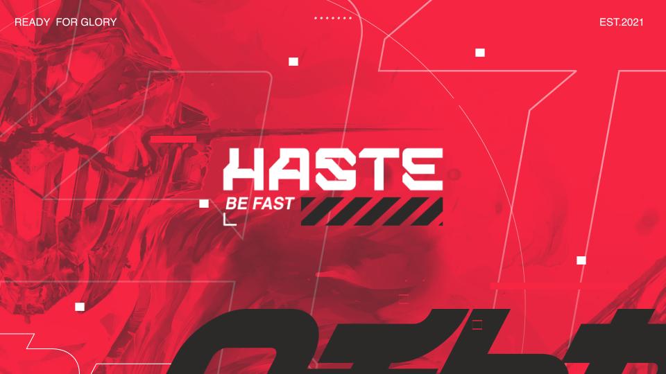 Discovery splash banner for HASTE Discord server