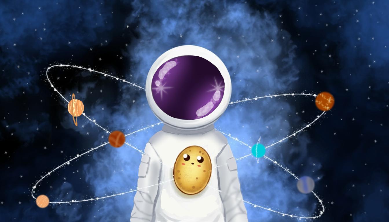 Discovery splash banner for Cosmic Spuds Discord server