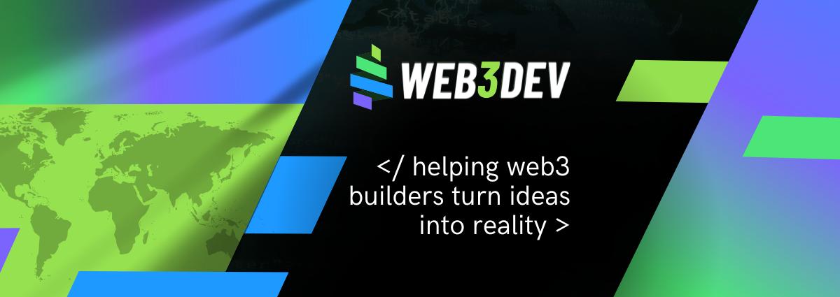 Discovery splash banner for WEB3DEV Discord server