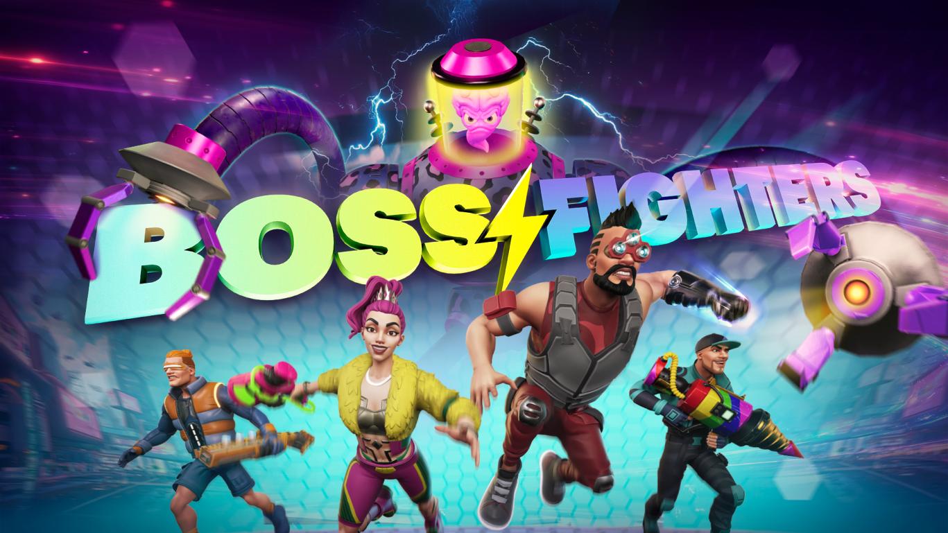 Discovery splash banner for BOSS FIGHTERS Discord server
