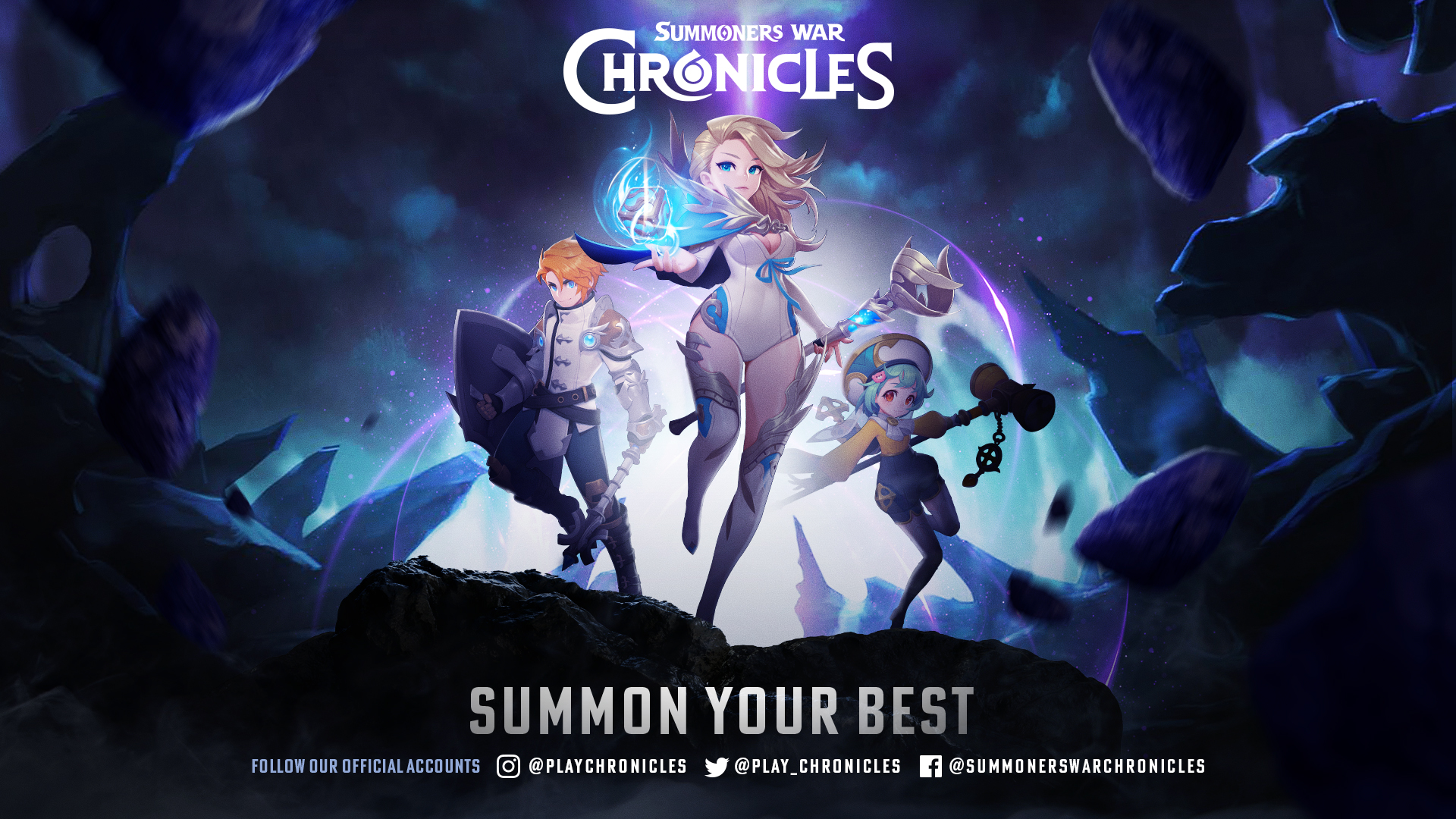 Discovery splash banner for Official Summoners War : Chronicles Discord server