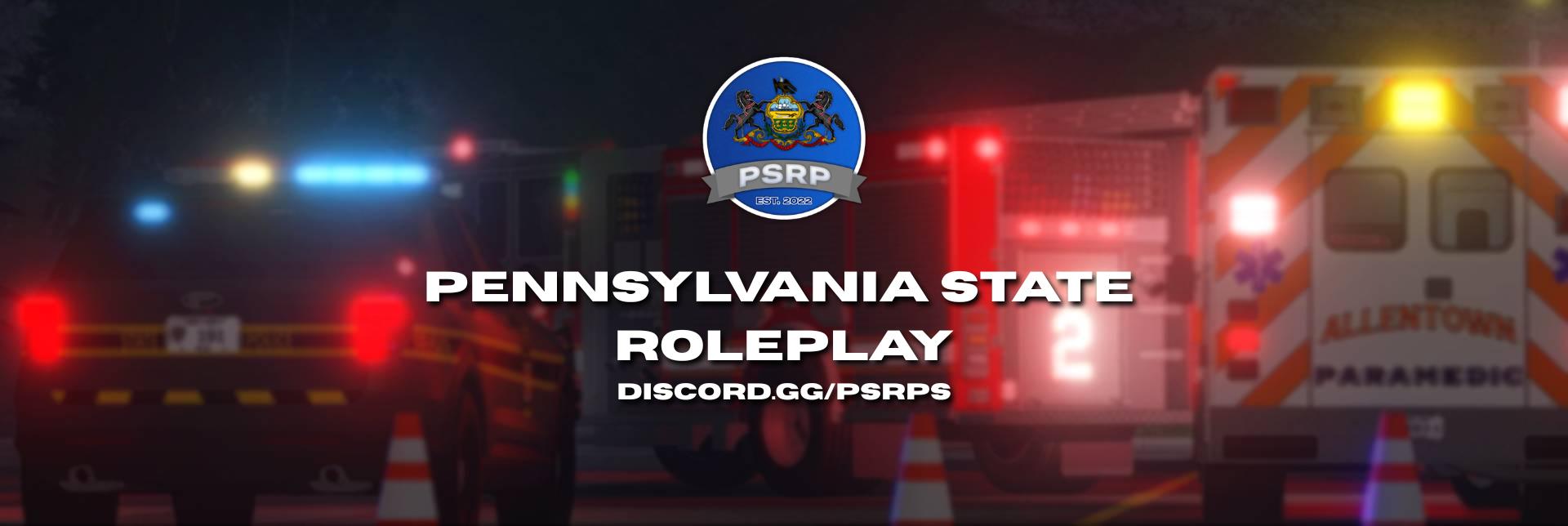 Discovery splash banner for Pennsylvania State Roleplay | VC ONLY Discord server