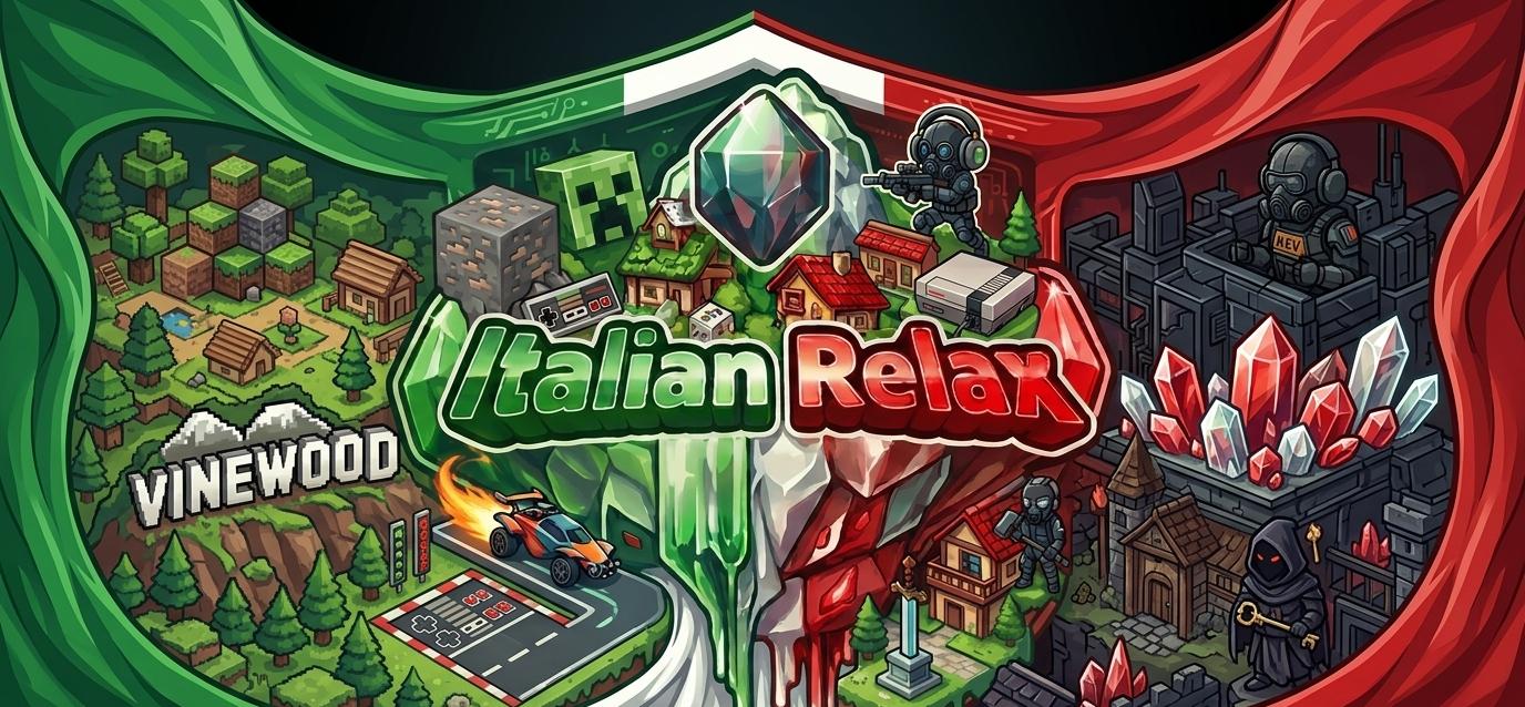 Discovery splash banner for Italian Relax Discord server